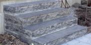 Chiseled Pre-Cast Steps - Granite