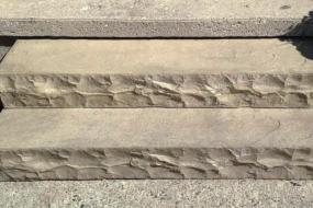 Chiselled Pre-cast Steps