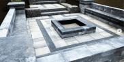 Oaks Landscape Products - Modan Firepit, Twilight and Marble Grey