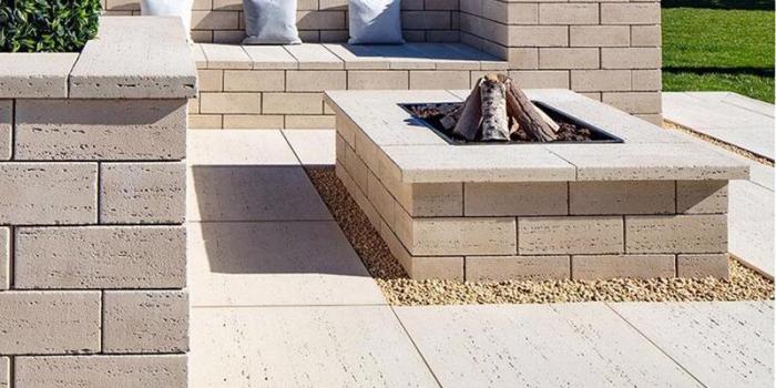 Techo-Bloc - Travertina Raw, Ivory